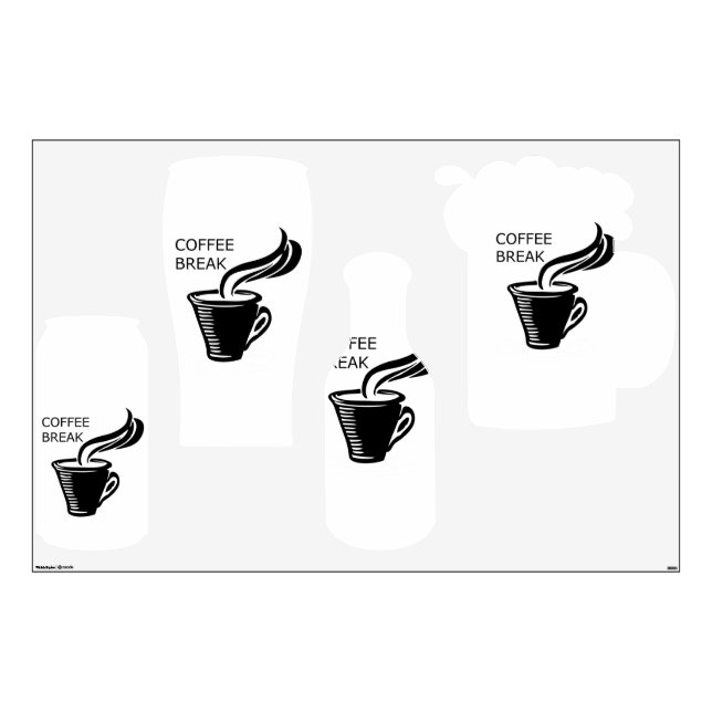 Coffee Break Wall Decal (Front)