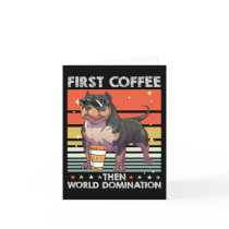 Coffee Breed Dog - Pet American Bully  Card