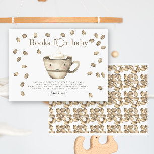 Coffee Brewing Baby shower Books for baby Enclosure Card