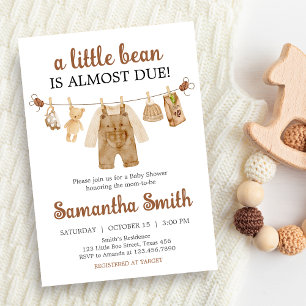Coffee Brewing Baby Shower Invitation