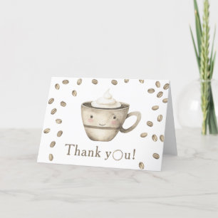 Coffee brewing Baby shower Thank you
