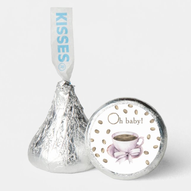 Coffee brewing Bow Baby shower Hershey®'s Kisses® (Front)