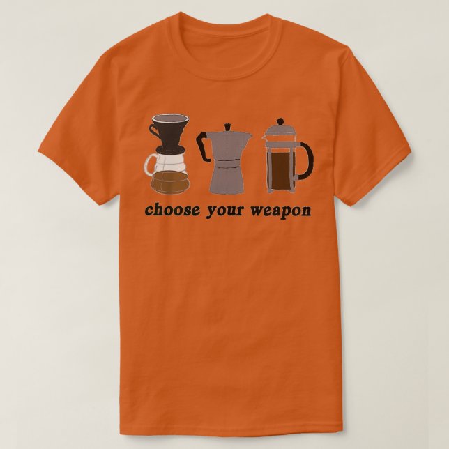 coffee brewing methods T T-Shirt (Design Front)