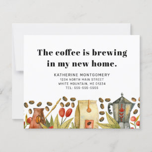 Coffee Brewing Quote Budget Moving Announcement