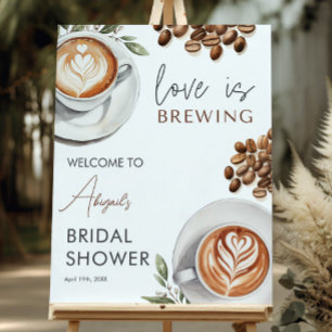 Coffee Bridal Shower -  16x20 Welcome Foam Board