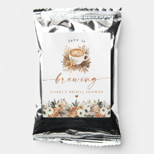 Coffee Bridal Shower Coffee Favor, Love is Brewing Drink Mix