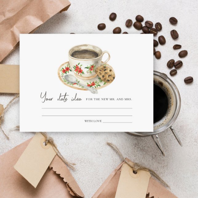 Coffee Bridal shower Date night ideas Date jar Enclosure Card (Creator Uploaded)