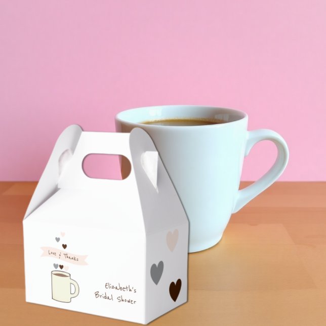 Coffee Bridal Shower Favor Boxes (Creator Uploaded)