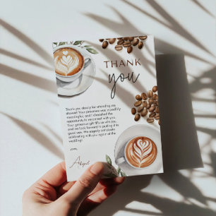 Coffee Bridal Shower - Love is Brewing Thank You