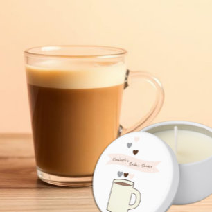 Coffee Bridal Shower Mini Candle Favors