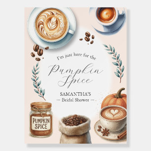 Coffee Bridal Shower Pumpkin Spice Welcome Sign