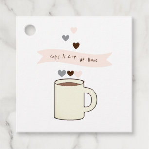 Coffee Bridal Shower Take Home Favor Tags