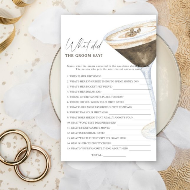 Coffee bridal shower What did the groom say  (Creator Uploaded)