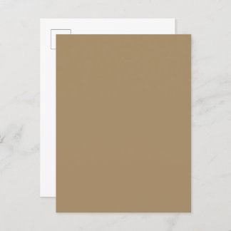 Coffee Brown Invitation Postcard – Customizable