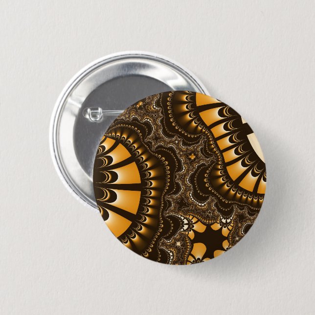 Coffee Brown Remix Button (Front & Back)