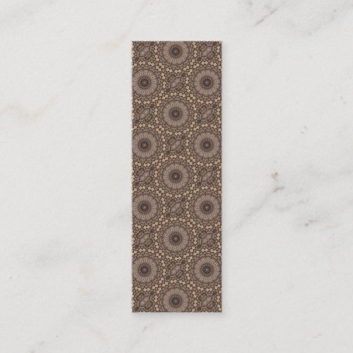 Coffee Brown Repeating Pattern Business Card Templates