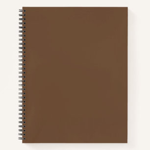 Coffee Brown Solid Color Notebook