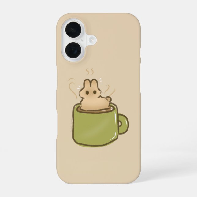 Coffee bunny iphone case (Back)
