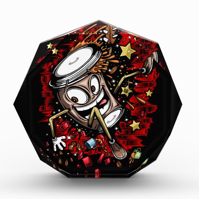 Coffee Burst Acrylic Award (Front)