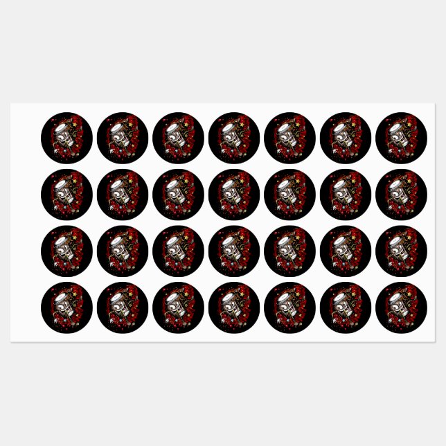 Coffee Burst Labels (Sheet)
