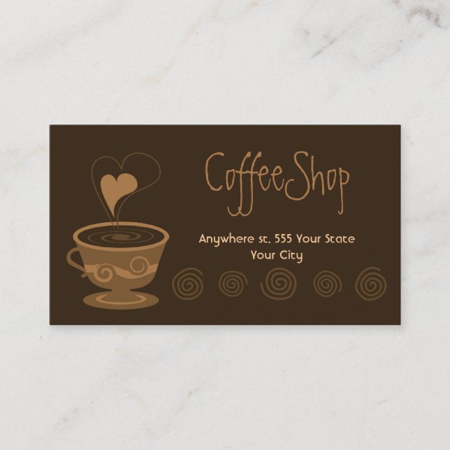 Coffee Business Card (Front)