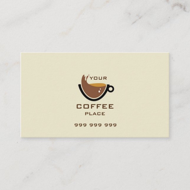Coffee  business card (Front)
