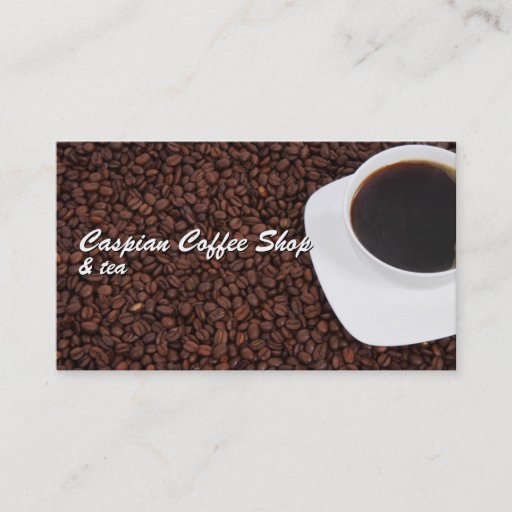 Customizable Coffee Business Card
