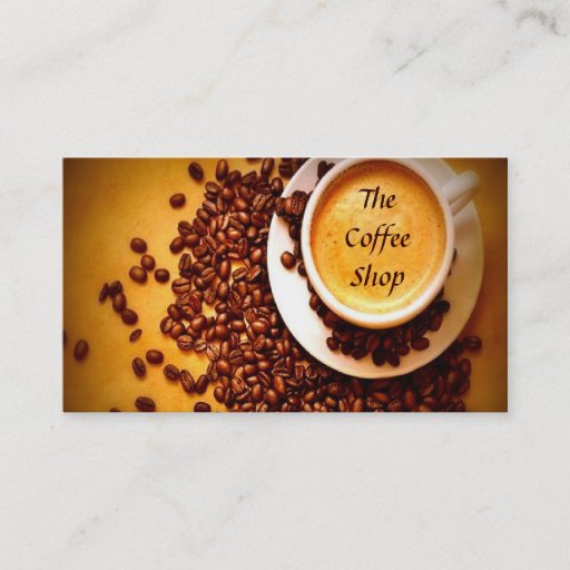 Customizable Coffee Business Card Template