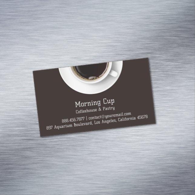 Coffee Business Card Magnet (In Situ)