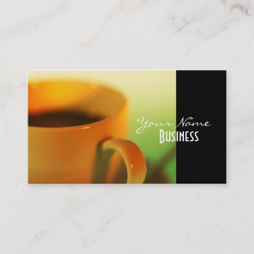 Customizable Coffee Business Cards