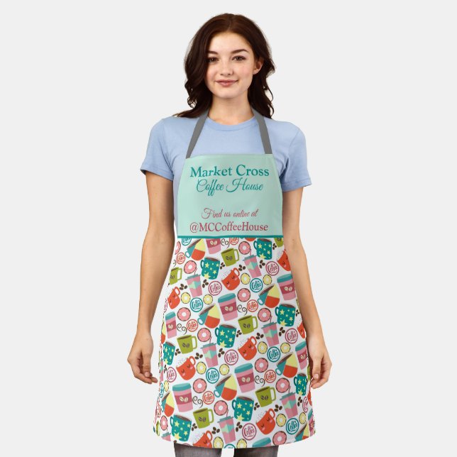 Coffee Business Personalized Company Apron (Worn)