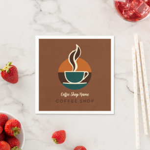 Coffee Business vintage cafe espresso shop Napkins