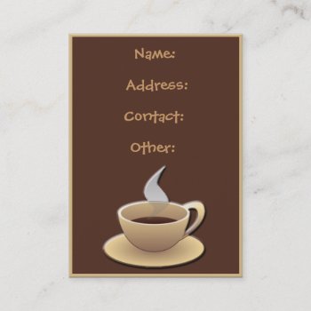 Coffee Businesscards Business Card by MG_BusinessCards at Zazzle