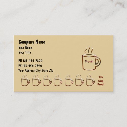 Coffee Businss Cards Business Card Templates