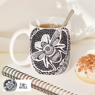 Coffee Buzz Bumble Bee Coffee Mug