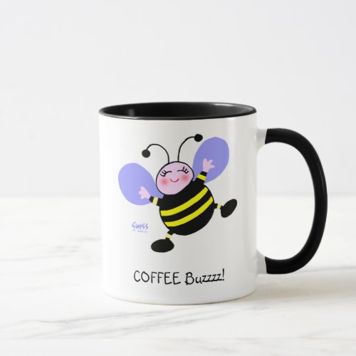 Coffee Buzz Bumblebee Caffeine Addict Cute Funny Mug