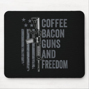 Coffee Bycon Guns And Freedom - Bbq Grill Pro Gun Mouse Pad