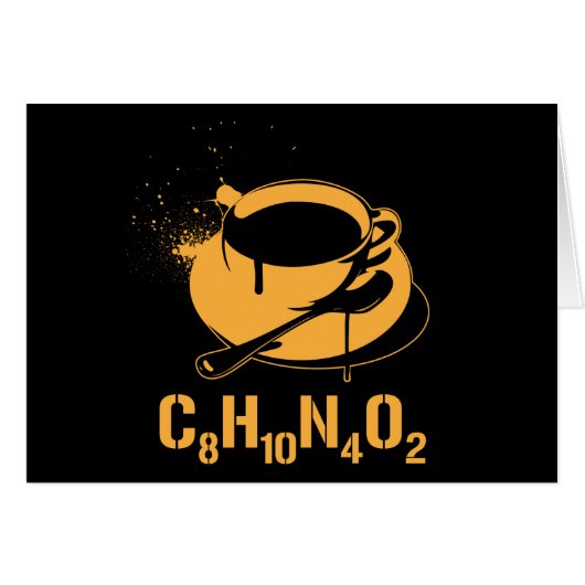 Coffee C8H10N4O2 (Front Horizontal)