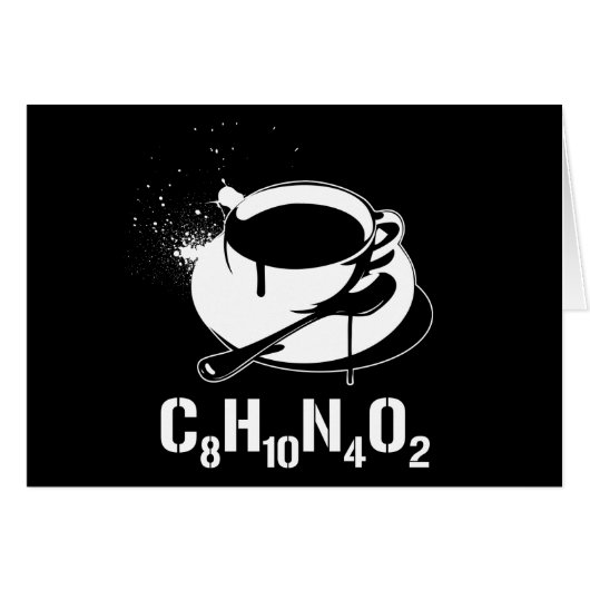 Coffee C8H10N4O2 Cards (Front Horizontal)