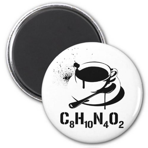 Coffee C8H10N4O2 Magnet