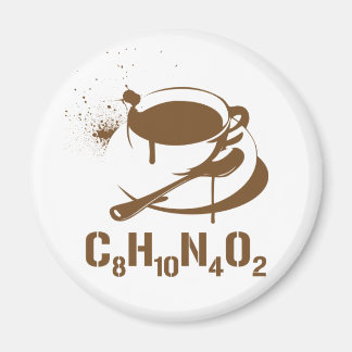 Coffee C8H10N4O2 Magnet