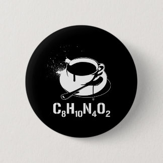 Coffee C8H10N4O2 Pinback Button