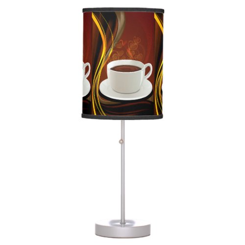 Coffee Cafe Art Table Lamp