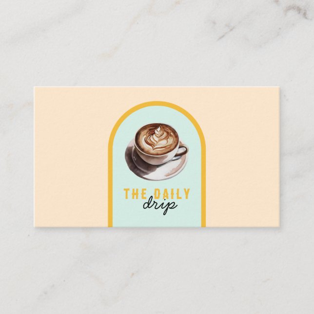 Coffee Cafe Business Card (Front)