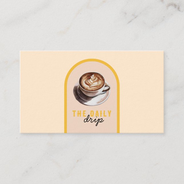 Coffee Cafe Business Card (Front)