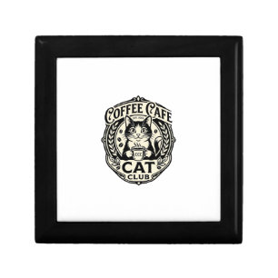 Coffee Cafe Cat Funny Cat Graphic - Coffee Cafe Ca Gift Box