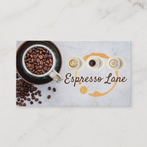 Coffee | Cafe | Hot Beverage Business Card