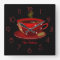 Coffee Cafe Red and Black Personalized