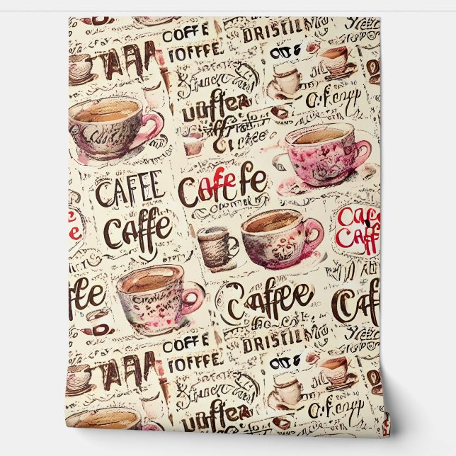 Coffee cafe shop Wallpaper Wallpaper (Unrolling)