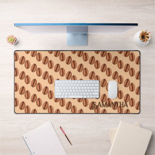 Coffee Caffeine Beans Desk Mat